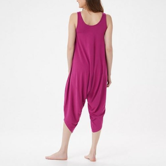 AnyBody Cozy Knit Romper Black 6110 - Picture 2 of 2